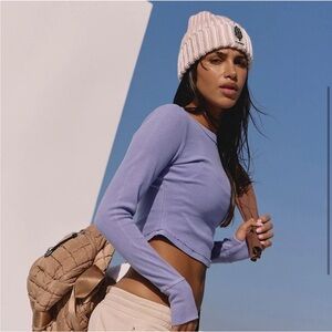 NWT FP Ribbed Logo Baby Tee - Size Small